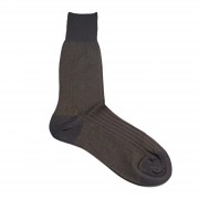 意大利絲光襪(深棕色)